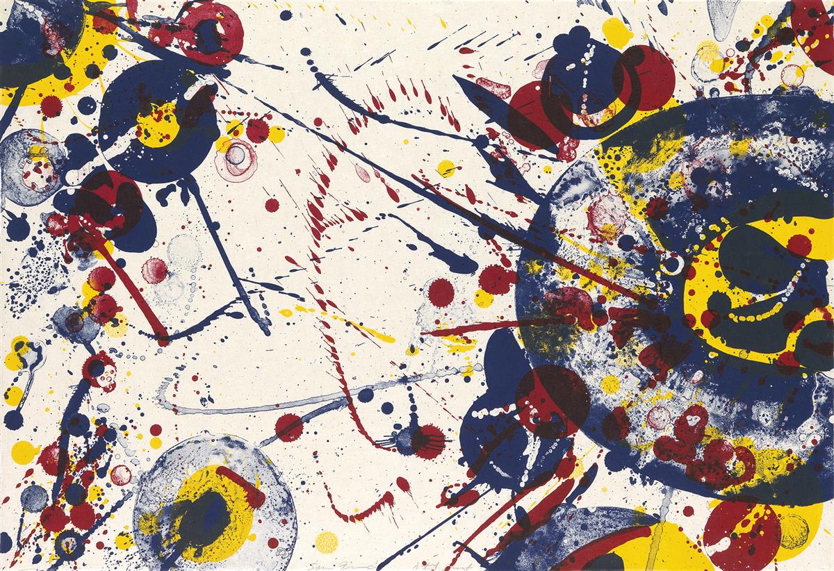 SAM FRANCIS An Other Set--Y (Triptych), right panel.